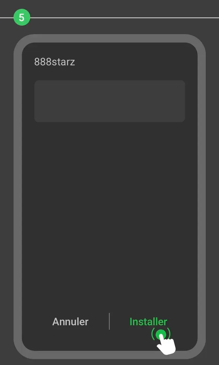 Étape 5 : Appuyez sur « Installer »