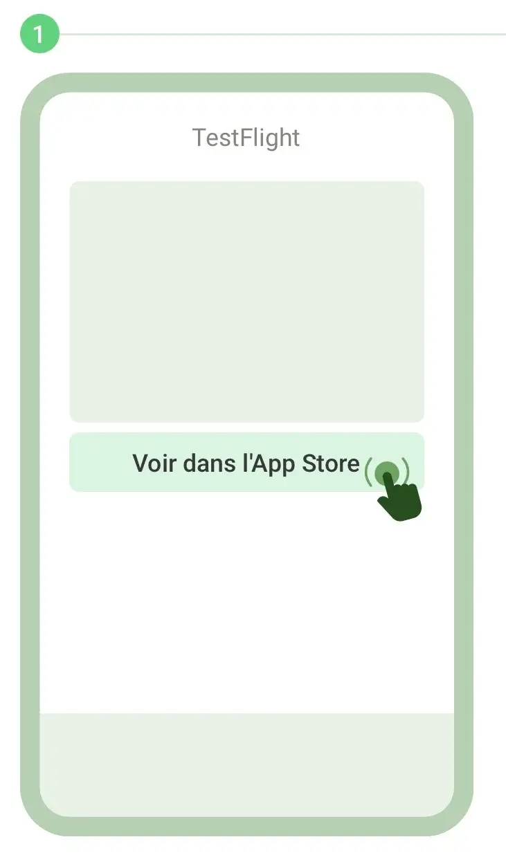 Étape 1 : Visitez le site Web de TestFlight et appuyez sur « Voir dans l’App Store » pour accéder à l’App Store.