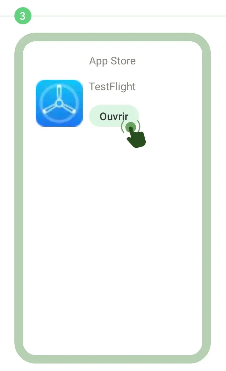 Étape 3 : Attendez la fin de l’installation et ouvrez l’application TestFlight.