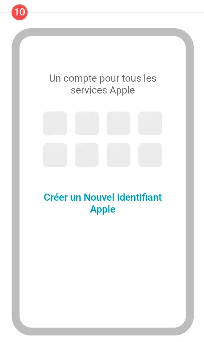 Étape 10 : Si vous recevez un message d’erreur, créez un nouveau compte. Accédez à appleid.apple.com. Saisissez la Zambie comme pays lors de votre inscription