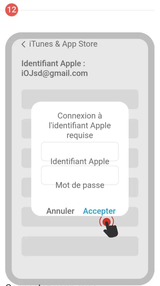 Étape 12 : Connectez-vous avec votre nouveau compte, passez à l’étape 9