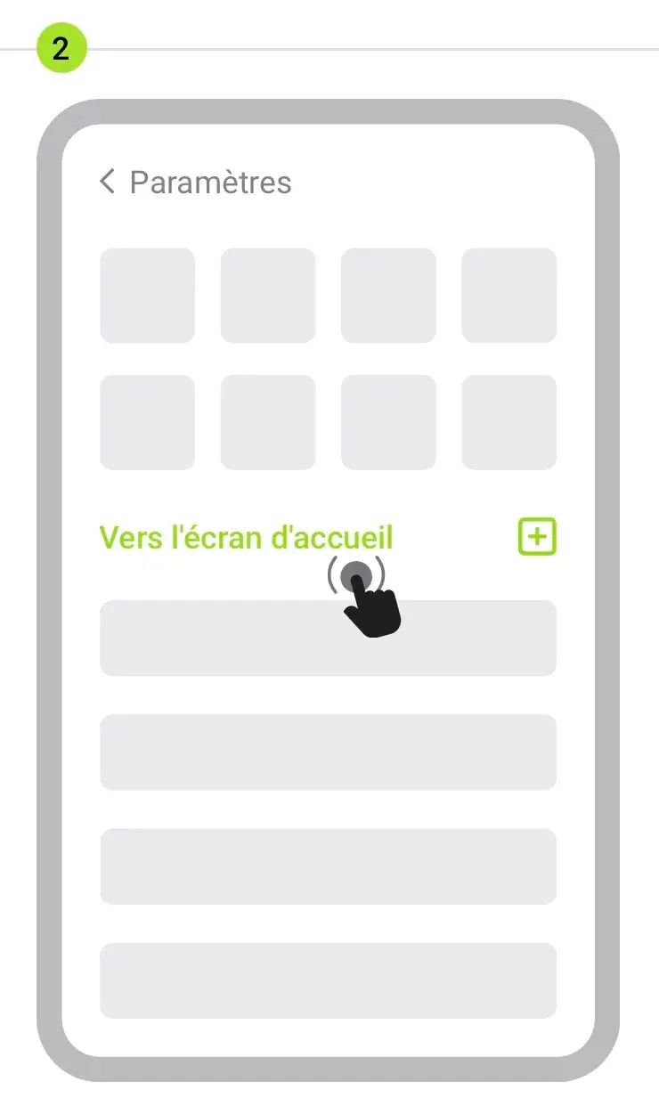 Étape 2 : Sélectionnez « Ajouter à l’écran d’accueil ».