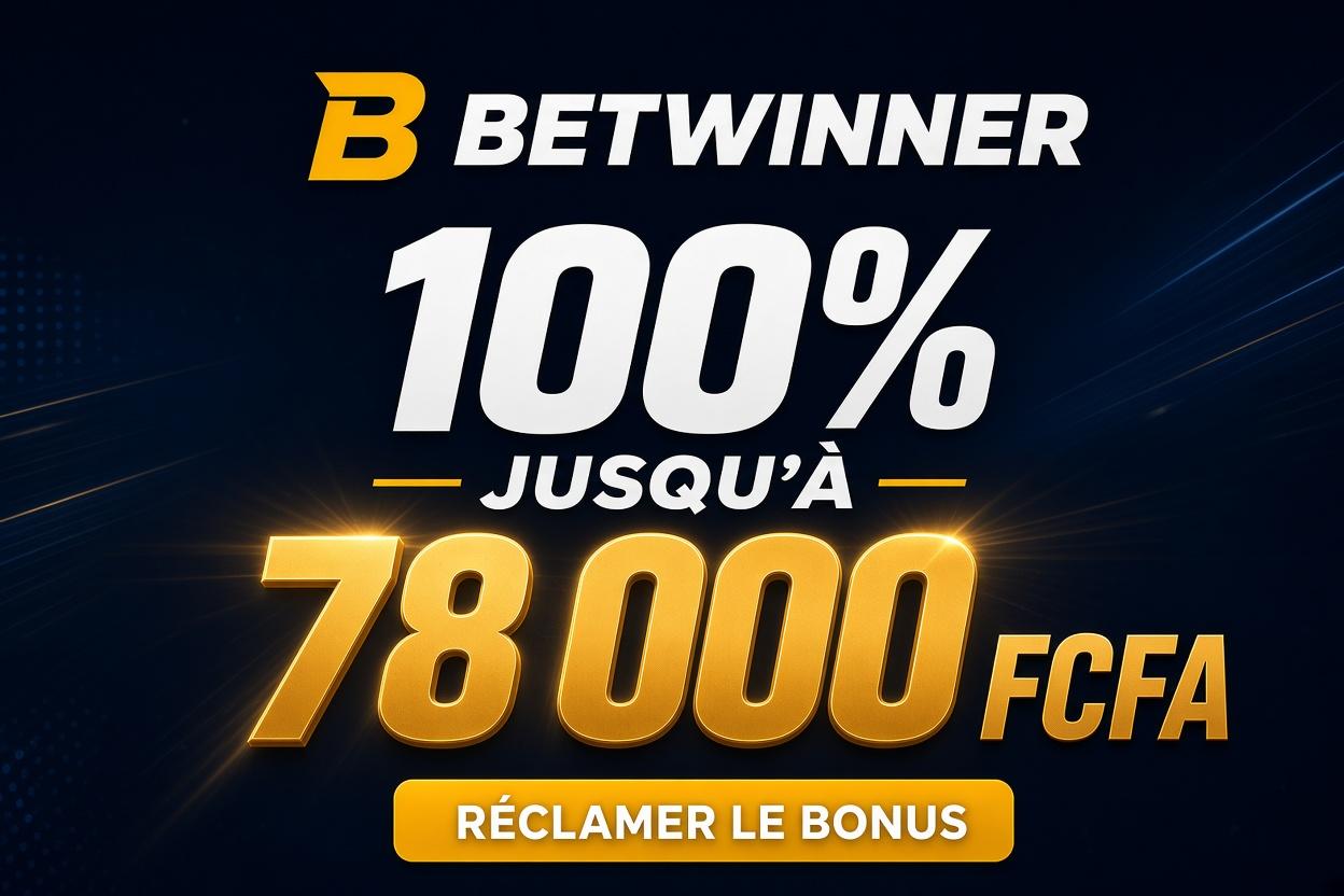 Bonus Betwinner : jusqu’à 78 000 FCFA